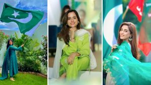 Pakistani Celebrities Celebrating 75th Independence Day in a Vibrant Way