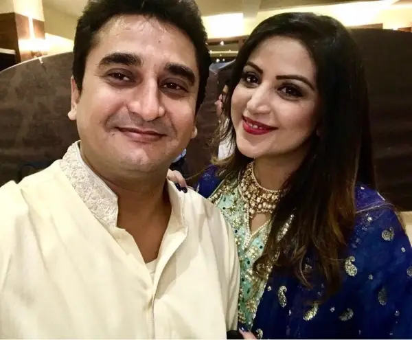 Sadaf Ashan with her husband