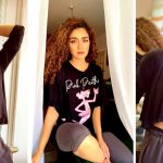 Hajra Yamin Stuns in Black Dress and Flaunts Her Belly Button
