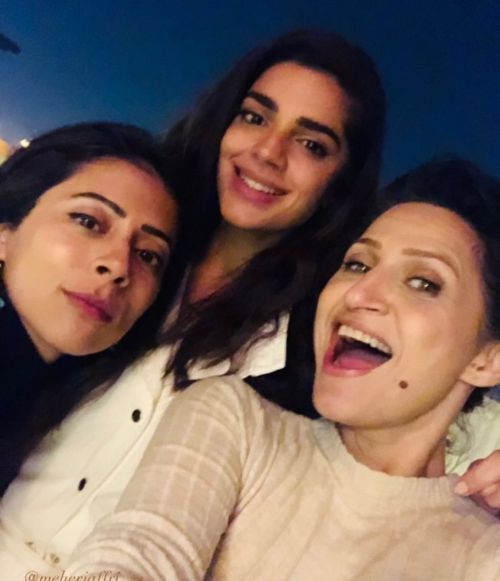 Sanam Saeed Rings In Her Birthday with Mohib Mirza & Family