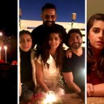 Sanam Saeed Rings In Her Birthday with Mohib Mirza & Family