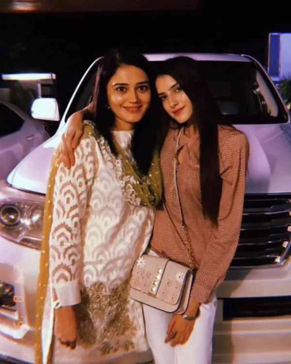 Laiba Khan Lodhi with her mother